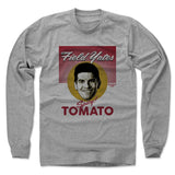 Mens Long Sleeve Heather Gray
