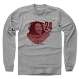 Mens Long Sleeve Heather Gray