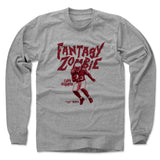 Mens Long Sleeve Heather Gray