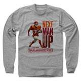 Mens Long Sleeve Heather Gray