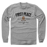 Mens Long Sleeve Heather Gray