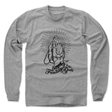 Mens Long Sleeve Heather Gray