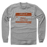 Mens Long Sleeve Heather Gray