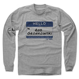 Mens Long Sleeve Heather Gray