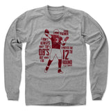 Mens Long Sleeve Heather Gray