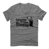 Mens Men's V-Neck Heather Gray