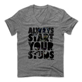 Mens Men's V-Neck Heather Gray