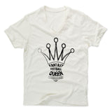 Mens Men's V-Neck Ivory