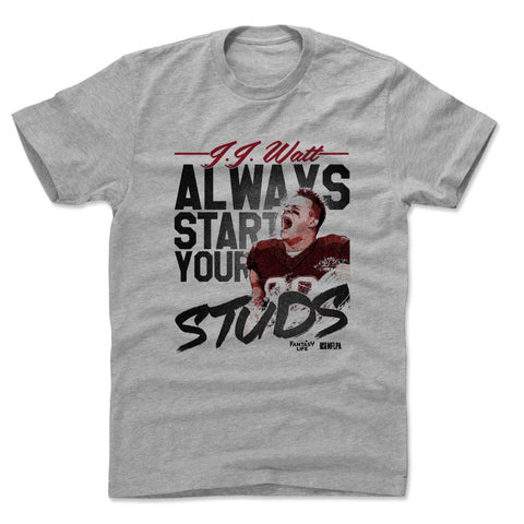 Mens Cotton T-Shirt Heather Gray