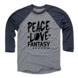Mens Baseball T-Shirt Navy / Heather Gray