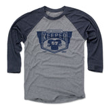 Mens Baseball T-Shirt Navy / Heather Gray