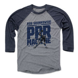 Mens Baseball T-Shirt Navy / Heather Gray
