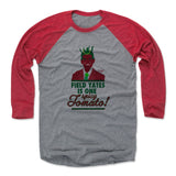 Mens Baseball T-Shirt Red / Heather Gray