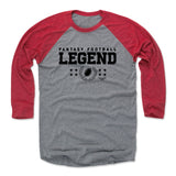Mens Baseball T-Shirt Red / Heather Gray