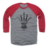 Mens Baseball T-Shirt Red / Heather Gray