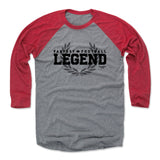 Mens Baseball T-Shirt Red / Heather Gray
