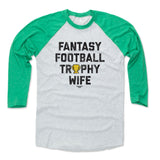 Mens Baseball T-Shirt Green / Ash