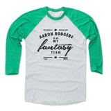 Mens Baseball T-Shirt Green / Ash