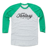 Mens Baseball T-Shirt Green / Ash