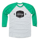 Mens Baseball T-Shirt Green / Ash