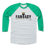 Mens Baseball T-Shirt Green / Ash