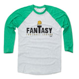 Mens Baseball T-Shirt Green / Ash