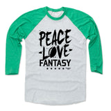 Mens Baseball T-Shirt Green / Ash