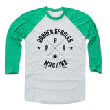 Mens Baseball T-Shirt Green / Ash