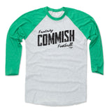 Mens Baseball T-Shirt Green / Ash