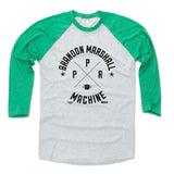 Mens Baseball T-Shirt Green / Ash