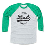 Mens Baseball T-Shirt Green / Ash