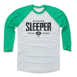 Mens Baseball T-Shirt Green / Ash