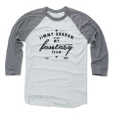 Mens Baseball T-Shirt Heather Gray / Ash
