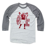 Mens Baseball T-Shirt Heather Gray / Ash