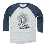 Mens Baseball T-Shirt Indigo / Ash