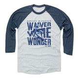 Mens Baseball T-Shirt Indigo / Ash