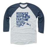 Mens Baseball T-Shirt Indigo / Ash