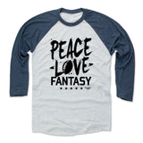 Mens Baseball T-Shirt Indigo / Ash