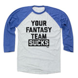 Mens Baseball T-Shirt Royal / Ash