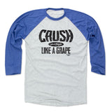 Mens Baseball T-Shirt Royal / Ash