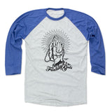 Mens Baseball T-Shirt Royal / Ash