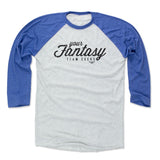 Mens Baseball T-Shirt Royal / Ash