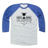 Mens Baseball T-Shirt Royal / Ash