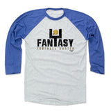 Mens Baseball T-Shirt Royal / Ash