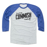 Mens Baseball T-Shirt Royal / Ash