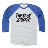 Mens Baseball T-Shirt Royal / Ash