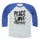 Mens Baseball T-Shirt Royal / Ash