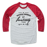 Mens Baseball T-Shirt Red / Ash