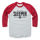 Mens Baseball T-Shirt Red / Ash