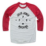 Mens Baseball T-Shirt Red / Ash